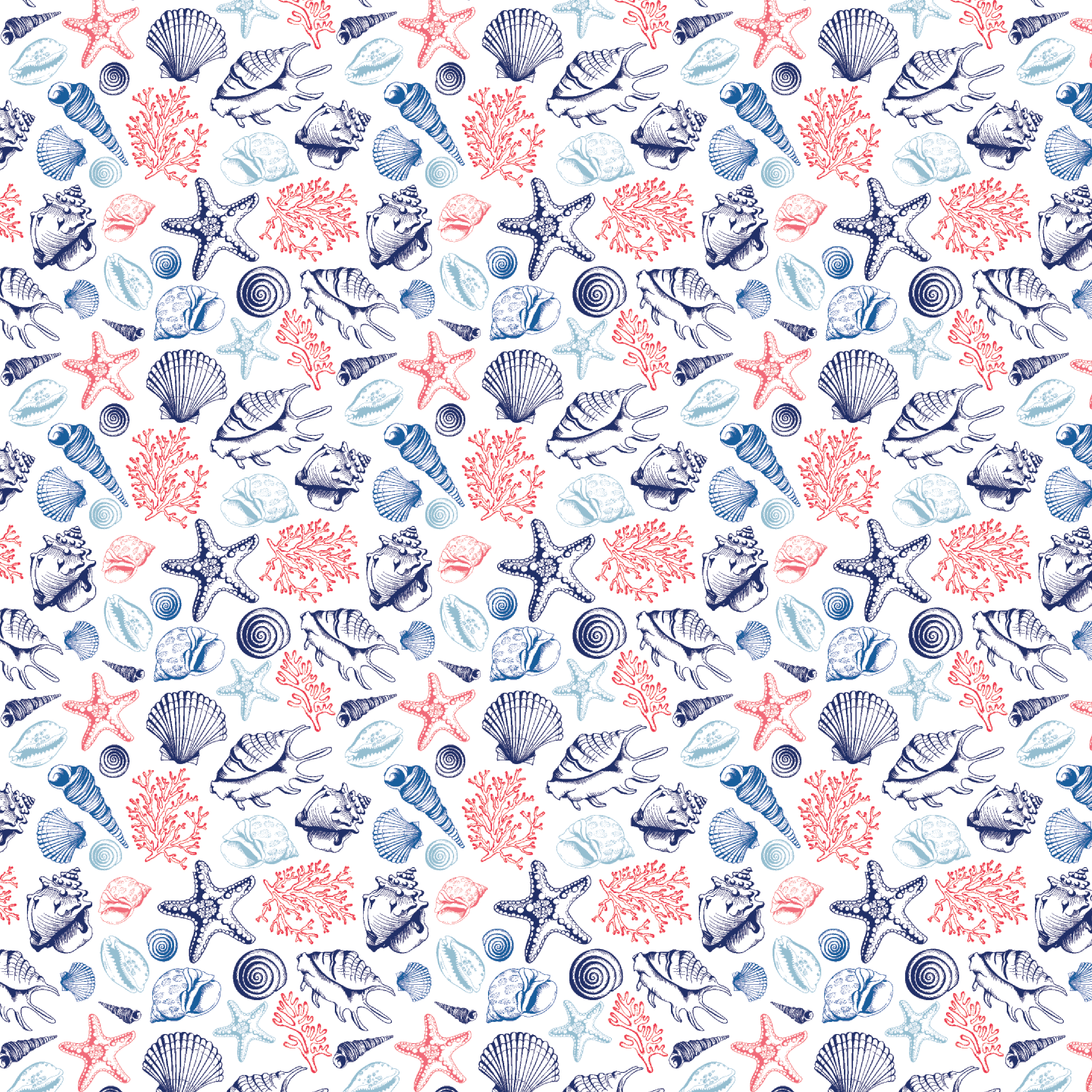 Seashells Pattern Acrylic Sheets - CMB Pattern Acrylic